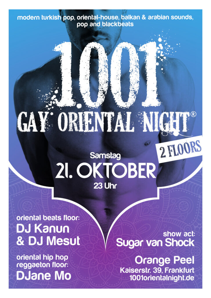 1001 gay oriental party night gayparty hunk men homo homoriental Location frankfurt 069 Bahnhofsviertel K39