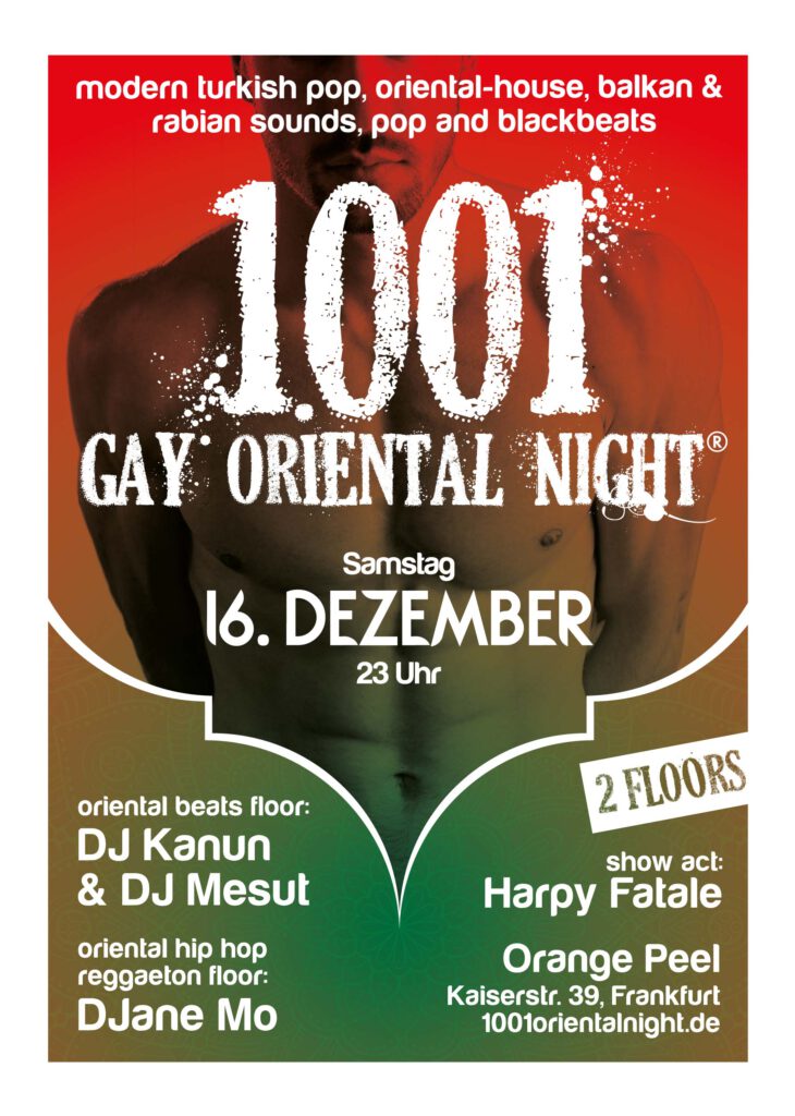 1001 gay oriental party night gayparty hunk men homo homoriental Location frankfurt 069 Bahnhofsviertel K39