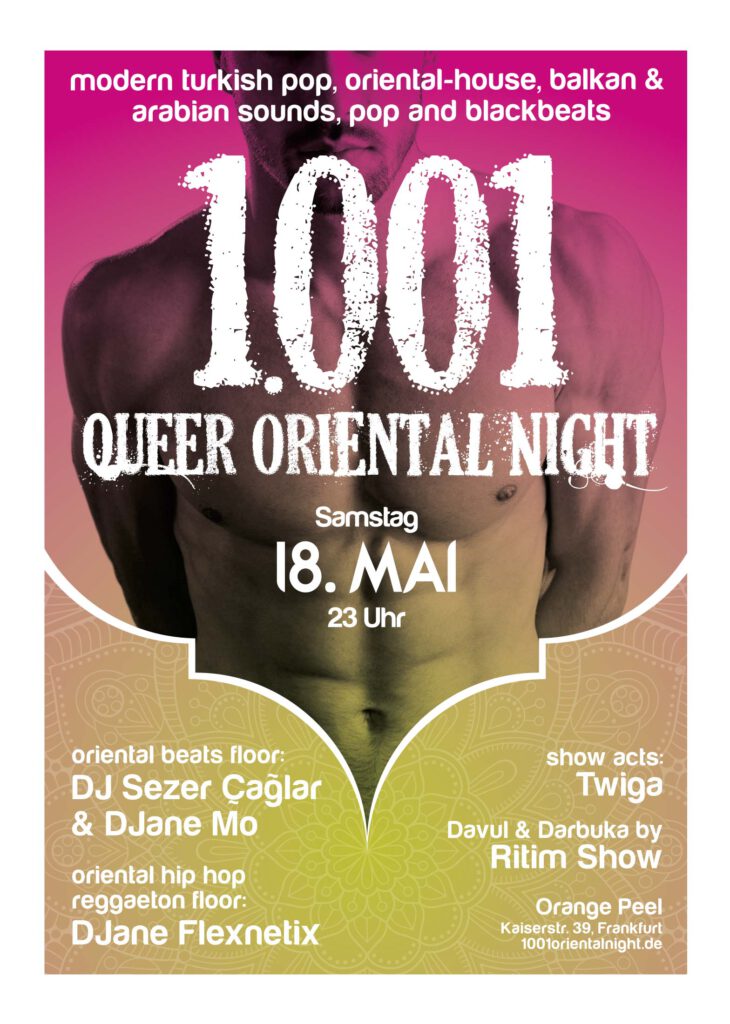1001 gay queer oriental party night gayparty hunk men homo homoriental Location frankfurt 069 Bahnhofsviertel K39
