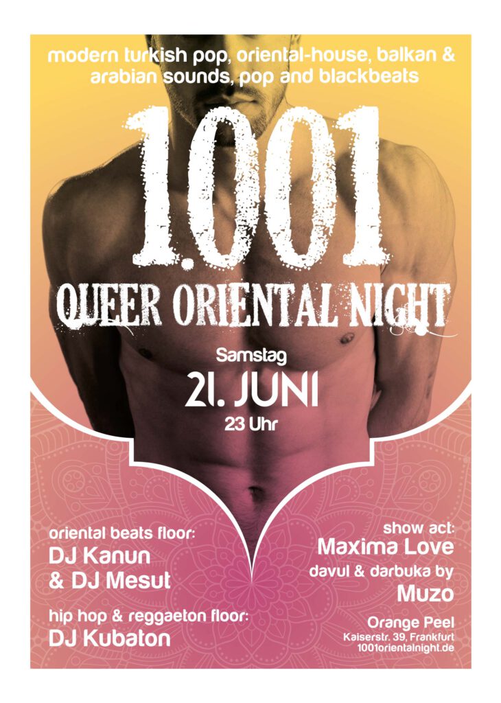 gay 1001 queer oriental party night gayparty hunk men homo homoriental Location frankfurt 069 Bahnhofsviertel K39