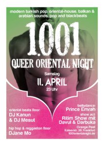 gay 1001 queer location oriental party night gayparty hunk men homo homoriental Location frankfurt 069 Bahnhofsviertel K39 orange peel